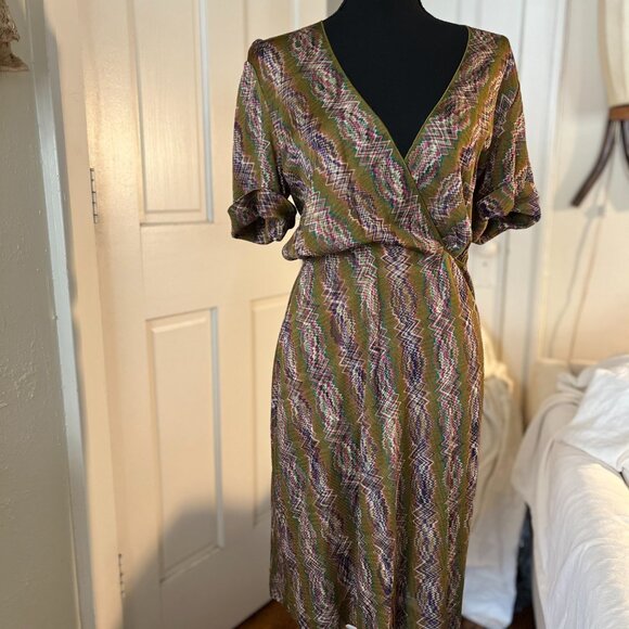 missoni orange label green mcm avant garden dress - Picture 10 of 10